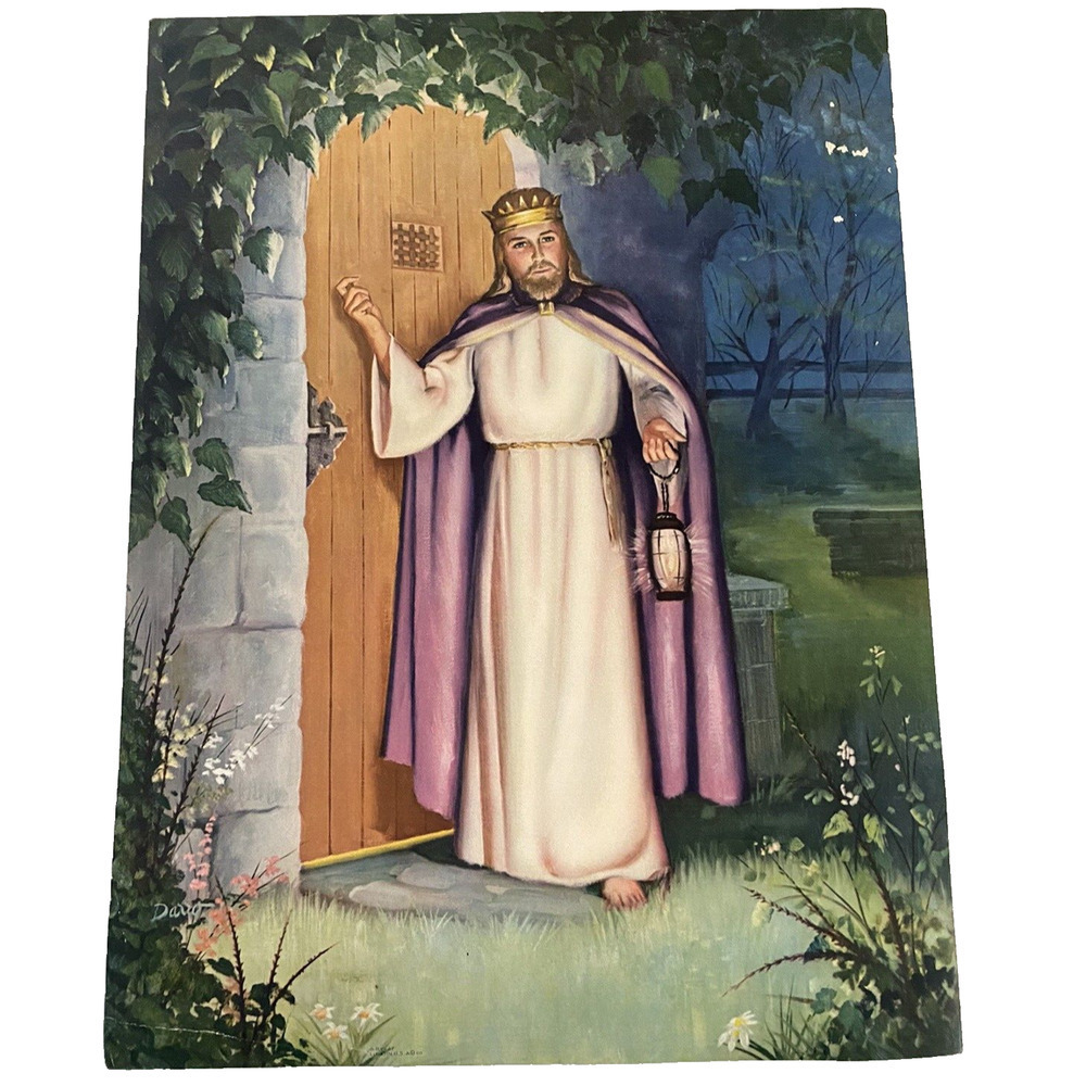 R. Atkinson Jesus Litho Art Prints Set Lot 2 Vintage Christian Religious 11"x16" - Picture 6 of 13